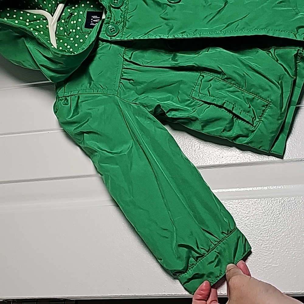 Gap 2T green rain jacket - Picture 4 of 9